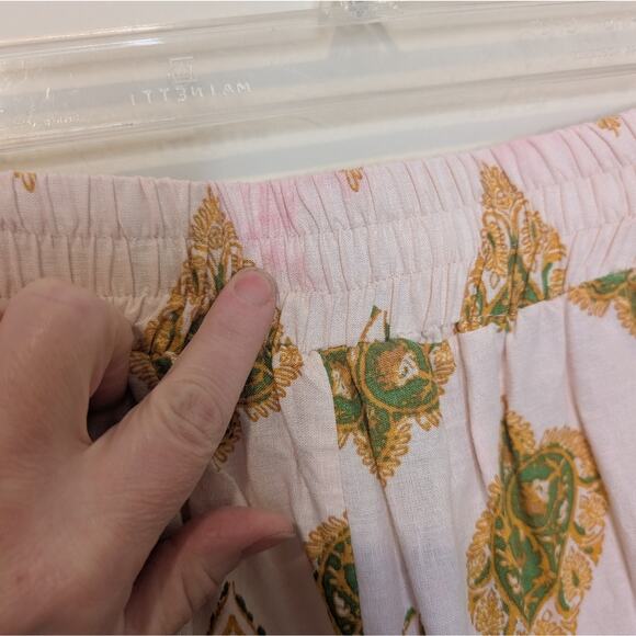 Haute Hippie Yellow and Green Bohemian Palazzo Pants Small - Picture 5 of 9